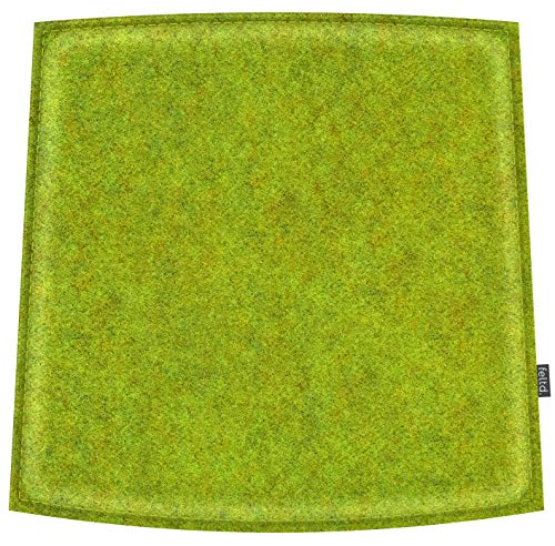 Feltd. Eco Filz Kissen geeignet für Driade Toy - 29 Farben - optional inkl. Antirutsch und gepolstert (Oberseite - lindgrün) von Feltd.