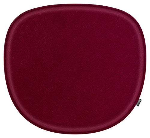 Feltd. Eco Filz Kissen geeignet für Verner Panton Chair - 29 Farben - optional inkl. Antirutsch und gepolstert! (Bordeaux) von Feltd.