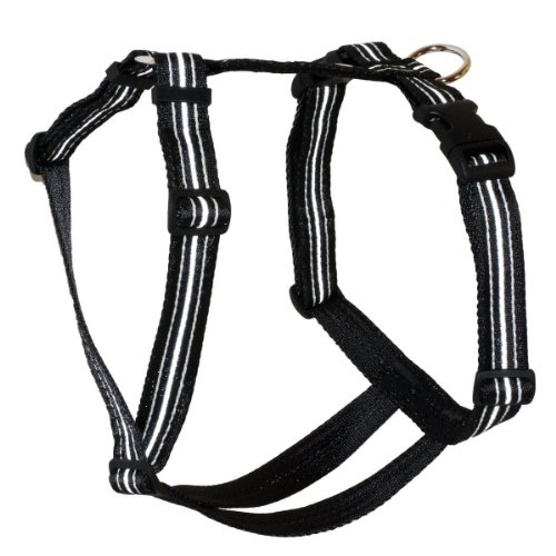 Feltmann Brustgeschirr Soft Nylonband, Reflexband, Schwarz, 50-65cm, 20mm von Feltmann