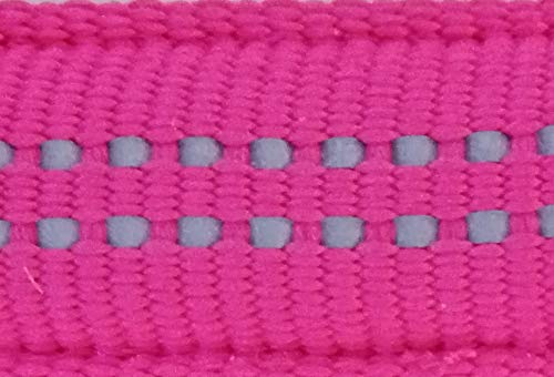 Feltmann Hundegeschirr - Super Soft, pink, reflektierend, Bauchumfang 40-60 cm, 15 mm Bandbreite von Feltmann