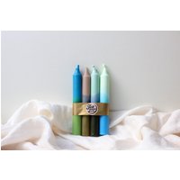 Dip-Dye-Kerzen | Kerzen 4Er-Set |Tischkerzen Handgemachte Bunte Hygge-Deko von Feltmoonstudio