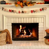 Dankbare Und Gesegnete Girlande/Thanksgiving Filzkugelgirlande Letter Banner Mantel Dekor Dankbare Und Gesegnete Girlande/Thanksgiving Filzkugelgirlande Letter Banner Mantel Dekor von FeltnPlay