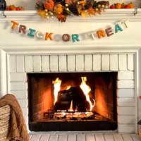 Trick Or Treat Halloween Girlande/Herbst Aus Wolle Wollfilz Trick Or Treat Halloween Girlande/Herbst Aus Wolle Wollfilz von FeltnPlay