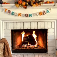 Trick Or Treat Halloween Girlande/ Wollgirlande/Wollfilz Letter Banner Herbst Mantel Dekor von FeltnPlay