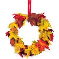 Herbstkranz - Filzkranz Filzdekorationen Erntedank Halloween Handgemacht Nachhaltig von Feltsogoodltd