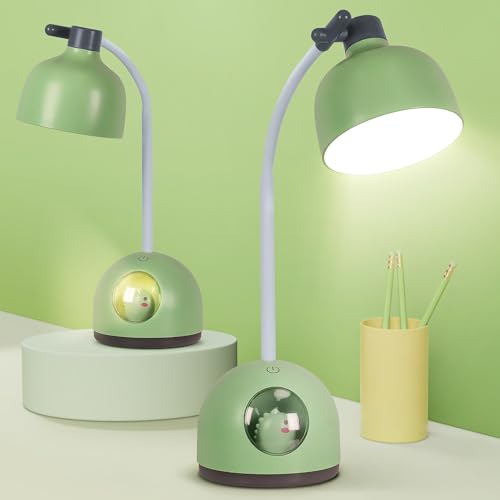 FemKey Schreibtischlampe Kinder, Dimmbar Touch LED Desk Lamp, Leselampe Wiederaufladbare USB Energiespar Augenschutz, Flexibles Arm Nachttischlampe, Cartoon-Stil Grüner Dinosaurier FemKey Schreibtischlampe Kinder, Dimmbar Touch LED Desk Lamp, Leselampe Wiederaufladbare USB Energiespar Augenschutz, Flexibles Arm Nachttischlampe, Cartoon-Stil Grüner Dinosaurier von FemKey