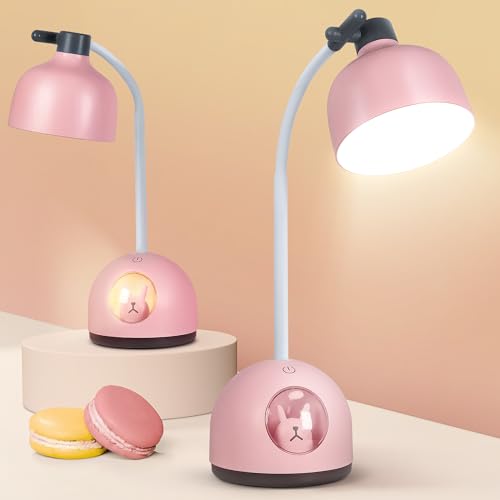 FemKey Schreibtischlampe Kinder, Dimmbar Touch LED Desk Lamp, Leselampe Wiederaufladbare USB Energiespar Augenschutz, Flexibles Arm Nachttischlampe, Tischlampe Kinder Rosa Hase FemKey Schreibtischlampe Kinder, Dimmbar Touch LED Desk Lamp, Leselampe Wiederaufladbare USB Energiespar Augenschutz, Flexibles Arm Nachttischlampe, Tischlampe Kinder Rosa Hase von FemKey