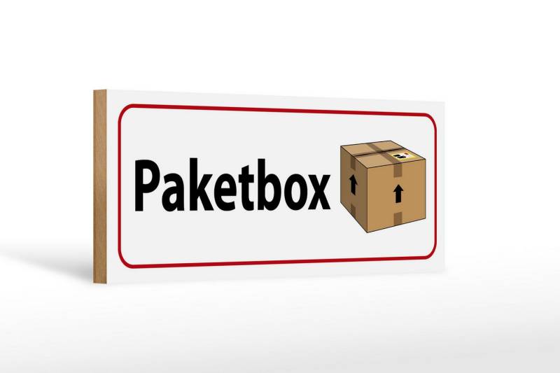 Femer GmbH Holzbild Spruch 27x10 cm Paketbox, (1 St), Glatte Holzfaserplatte (MDF), vorn beschichtet von Femer GmbH