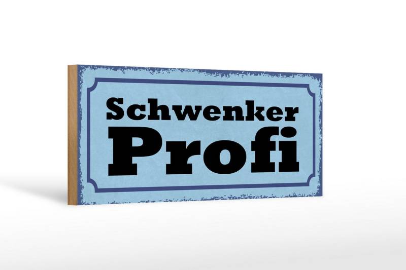 Femer GmbH Holzbild Spruch 27x10cm Schwenker Profil Grill, Sprüche Zitate Lustiges (1 St), Glatte Holzfaserplatte (MDF), vorn beschichtet von Femer GmbH