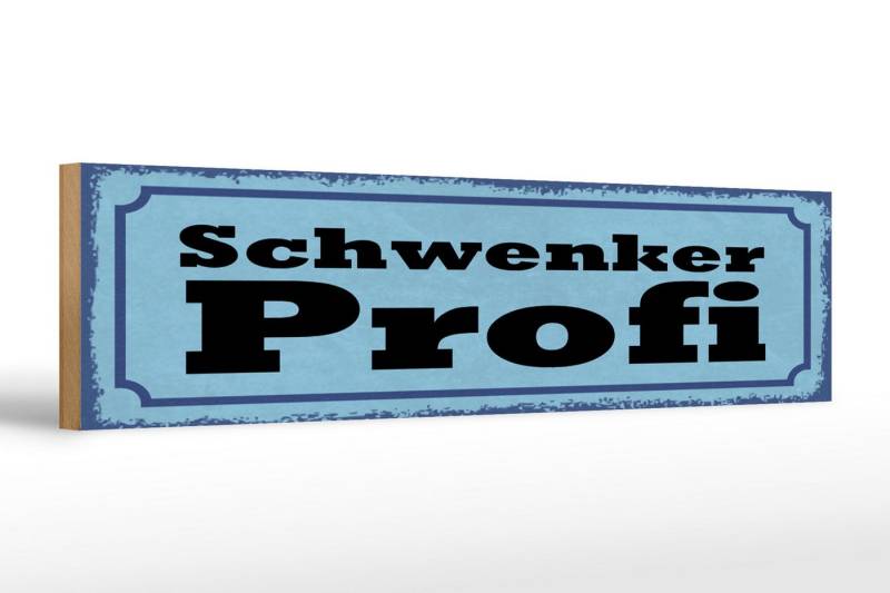 Femer GmbH Holzbild Spruch 46x10cm Schwenker Profil Grill, Sprüche Zitate Lustiges (1 St), Glatte Holzfaserplatte (MDF), vorn beschichtet von Femer GmbH