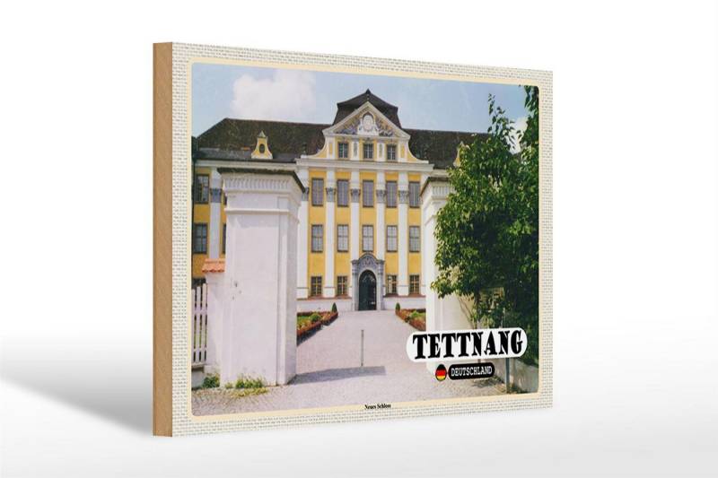 Femer GmbH Holzbild Städte Tettnang Neues Schloss Architektur 30x20cm, (1 St), Glatte Holzfaserplatte (MDF), vorn beschichtet von Femer GmbH