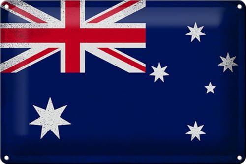 FEMER Blechschild Flagge Australien 30x20cm Australia Vintage FEMER Blechschild Flagge Australien 30x20cm Australia Vintage von FEMER