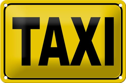 FEMER Blechschild Hinweis 18x12cm Taxi Schild deko FEMER Blechschild Hinweis 18x12cm Taxi Schild deko von FEMER