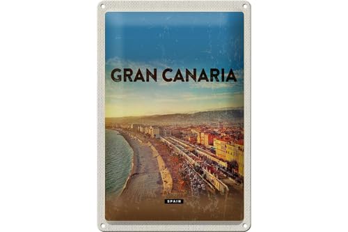 FEMER Blechschild Reise 20x30cm Gran Canaria Spain Panoramablick Meer FEMER Blechschild Reise 20x30cm Gran Canaria Spain Panoramablick Meer von FEMER