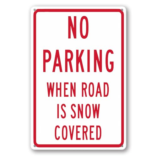 FemiaD Schild mit Aufschrift "No Parking When Road Is Snow Covered", 14 x 20 cm, rostfreies Aluminiumschild für den Außenbereich, Hof, Haus, Wand, einfach zu montieren FemiaD Schild mit Aufschrift "No Parking When Road Is Snow Covered", 14 x 20 cm, rostfreies Aluminiumschild für den Außenbereich, Hof, Haus, Wand, einfach zu montieren von FemiaD