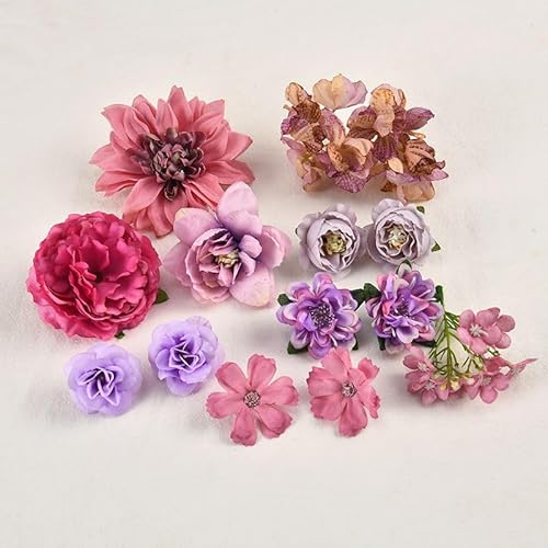 Femnow Kunstblumen zum Basteln, Künstliche Blumen Deko Blumen, Fake Flowers, Kunstblumen Wie Echt, Artificial Flowers für DIY Basteln Hochzeit Party Tortendeko Handwerk 1 von Femnow