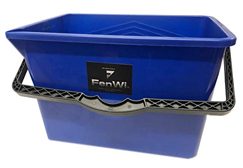 FenWi Kleiner Wischeimer für Fensterreinigung - 13 Liter Rechteck-Eimer 33x23cm - ideal für Kombi-Fensterwischer 25/30cm FenWi Kleiner Wischeimer für Fensterreinigung - 13 Liter Rechteck-Eimer 33x23cm - ideal für Kombi-Fensterwischer 25/30cm von FenWi