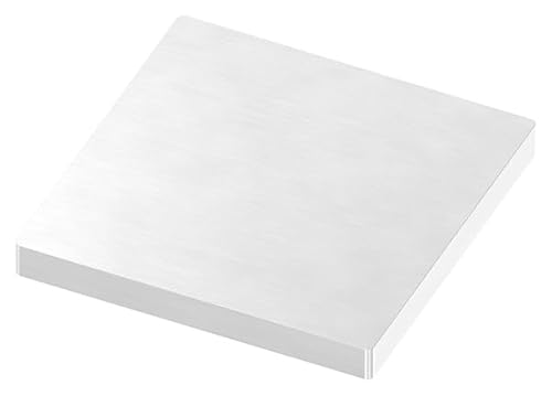 FeNau - Ankerplatte - 100 x 100 x 10mm - mit Längsschliff - aus Edelstahl: V2A - mit Längsschliff von Fenau