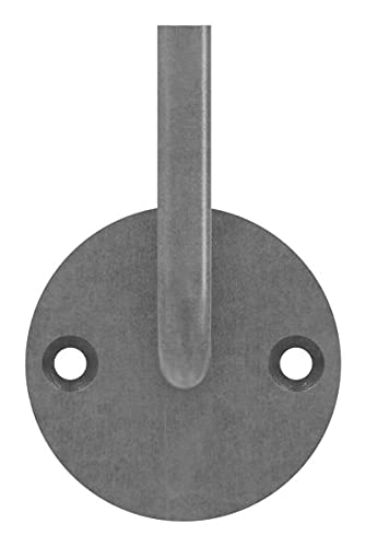 Fenau | Handlaufhalter | mit Ronde 70x4 mm | zum Anschweißen | Stahl S235JR, roh | Handlaufträger Schmiedeeisen für Handlauf/Balkongeländer oder Treppengeländer von Fenau