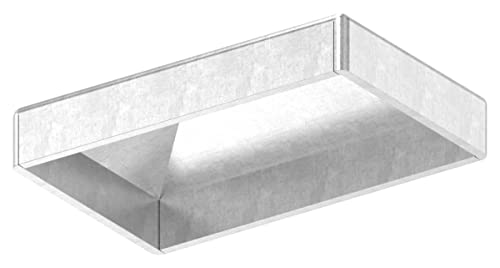 Fenau | Pfeilerbedecker/Pfosten-Kappe | für Rechteckrohr | Maße: 50x30 mm | Stahl S235JR, roh Fenau | Pfeilerbedecker/Pfosten-Kappe | für Rechteckrohr | Maße: 50x30 mm | Stahl S235JR, roh von Fenau