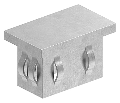 Fenau | Stahlstopfen flach | für Rohr 50x30x2,0-3,0 mm | Stahl S235JR, roh von Fenau