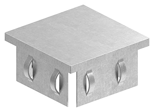 Stahlstopfen flach | für Rohr 60x60x2,0-3,0 mm | Stahl S235JR, roh von Fenau