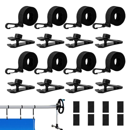 Fenayuu 8er Pack Poolabdeckung Gurte, Gurte Und Clips Für Solarabdeckungen, Aufrollvorrichtung Befestigungsset Für Hotel Zuhause Terrasse Fenayuu 8er Pack Poolabdeckung Gurte, Gurte Und Clips Für Solarabdeckungen, Aufrollvorrichtung Befestigungsset Für Hotel Zuhause Terrasse von Fenayuu