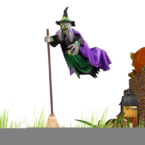 Fenayuu Fliegende Halloween Hexe - Halloween Dekoration Garten Fliegende Hexe | Dekoration Beleuchtete Deko Für Garten Terrasse Außenbereich Festliche Beleuchtung Gartenparty Und Partys Fenayuu Fliegende Halloween Hexe - Halloween Dekoration Garten Fliegende Hexe | Dekoration Beleuchtete Deko Für Garten Terrasse Außenbereich Festliche Beleuchtung Gartenparty Und Partys von Fenayuu