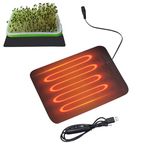 Fenayuu Pflanzen Heizmatte, Wärmematte Für Sämling Germination, wasserdichte 8,5 W Zimmerpflanzen Wärmemattes - 3 Temperaturen Wärmematte, Gleichmäßige Erwärmung Fenayuu Pflanzen Heizmatte, Wärmematte Für Sämling Germination, wasserdichte 8,5 W Zimmerpflanzen Wärmemattes - 3 Temperaturen Wärmematte, Gleichmäßige Erwärmung von Fenayuu