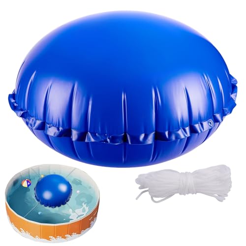 Fenayuu Pool Abdeckkissen,Poolkissen Für Winterabdeckung Mit Seil | Mit Seil Anti-Frost 120x120 cm Rund Luftballon Schutz Für Balance Wasser Unterstützung Garten Kaltwetter Schwimmbecken Abdeckung von Fenayuu