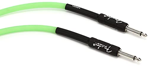 Fender® »GLOW IN THE DARK - CABLE« Instrumenten-Kabel - 3m - Farbe: Grün von Fender