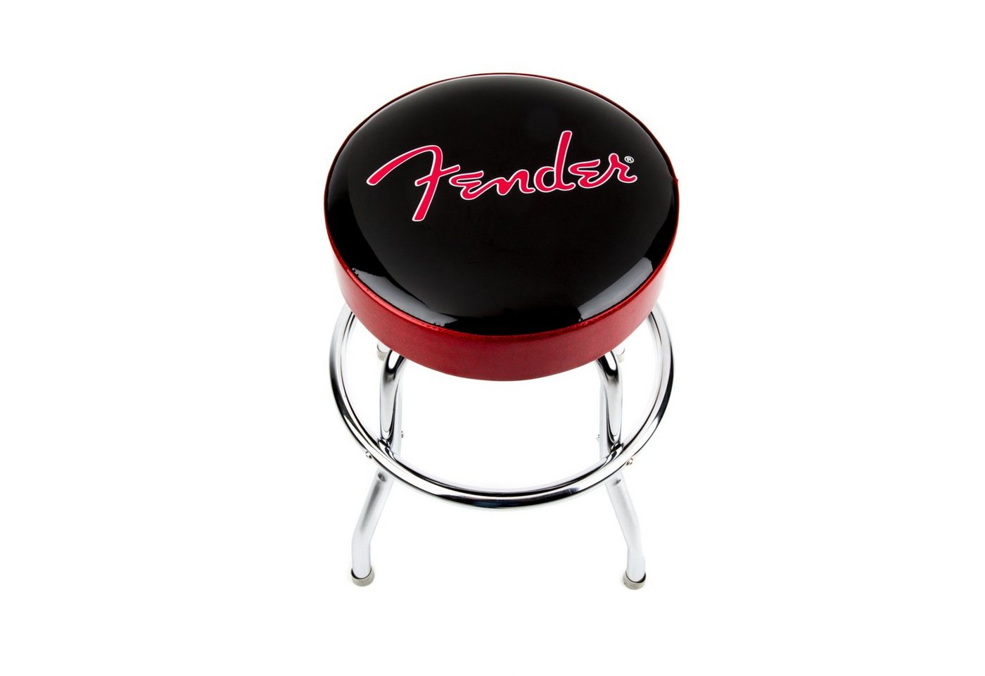 Fender Barhocker (Haushalt & Wohnen, Hocker), Barhocker 24" Red Sparkle Logo von Fender