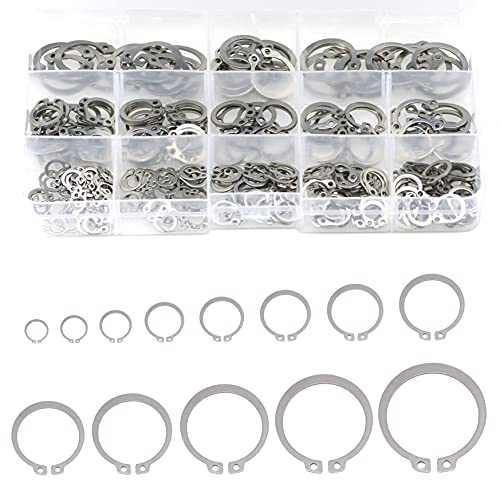 250pcs Edelstahl C-Clip Halteclip Ringe Sicherungsringe Sortiment Kit 13 Größen Edelstahl Interne Halteringe 250pcs Edelstahl C-Clip Halteclip Ringe Sicherungsringe Sortiment Kit 13 Größen Edelstahl Interne Halteringe von FengQingHuaGG