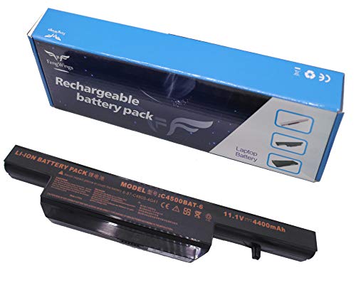 FengWings® 11.1V 4400mAh Laptop Akku Für Clevo Terra Mobile C4500BAT-6 6-87-C480S-4G4 6-87-E412S-4D7 6-87-W27PS-4P4 6-87-C480S-4G41 C4500 C4501 C4801 C4805 B410xM B512x B5130M B7110 E4105 E4107 C4100 von FengWings