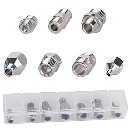 Fengda Airbrush Adapter 7PCS Schlauchadaptersatz Airbrush Gewinde Stecker for Connect Airbrush and air Compressor von Fengda
