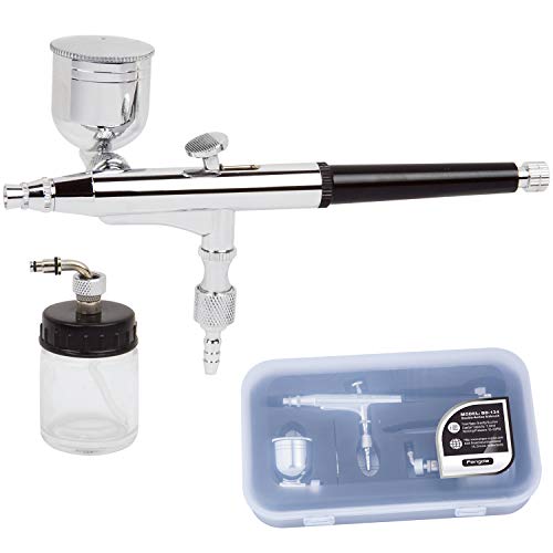 Fengda Performance BD-134 Pro Set Mehrzweck-Airbrush mit zwei Funktionen und seitlichem Einzug und 0,30-mm-Düsensatz sowie seitlichen und Siphon-Bechern von Fengda