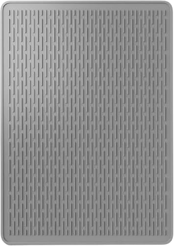 Fengdandan Silikon-Katzenklo Matte Katzenstreu Fangmatte, 71 x 50 cm Katzenklo Matte, Mesh Streukontrolle Design Katzenklo Matte, rutschfeste und wasserdichte Haustierstreu Fangmatte von Fengdandan