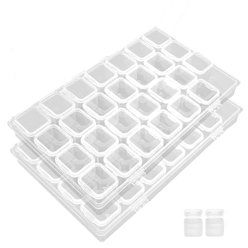 Fengguock Fächer Kunststoff Dosen,2 Pack 28 Einstellbar Aufbewahrungsboxen Plastik Sortimentsboxen,für Kleinteile Klare Schmuck Sortierboxen,Werkzeugbehälter Schmuck Organizer,Unabhängiges Netz Fengguock Fächer Kunststoff Dosen,2 Pack 28 Einstellbar Aufbewahrungsboxen Plastik Sortimentsboxen,für Kleinteile Klare Schmuck Sortierboxen,Werkzeugbehälter Schmuck Organizer,Unabhängiges Netz von Fengguock
