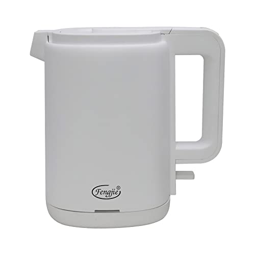 Fengjie 0,8l Edelstahl Wasserkocher Camping Reisewasserkocher 1360W Kabellos Doppelwand-Design Teekessel Teekocher Verbrennungen vermeiden Leise Heizung Fengjie 0,8l Edelstahl Wasserkocher Camping Reisewasserkocher 1360W Kabellos Doppelwand-Design Teekessel Teekocher Verbrennungen vermeiden Leise Heizung von Fengjie