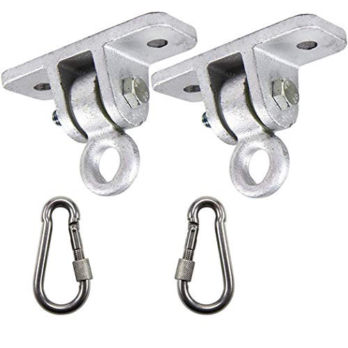Hängematten-Set für die Veranda, Hängematten-Aufhängung, Schaukelhaken, Haken für Schaukel, Stuhl, mehrere Drinnen und Draußen (max. Belastung 907 kg) von Fengtaike
