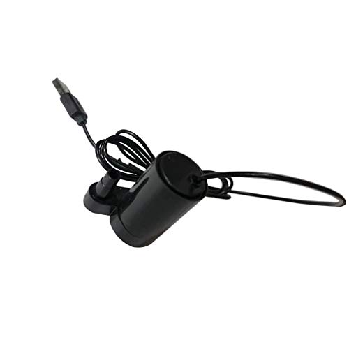 Fengyuanhong Fisch-Behälter-Wasser-Pumpe 0.36W Tauchpumpe USB Low-Noise Aquarium Wasserpumpe, Schwarz, USB, 1m von Fengyuanhong