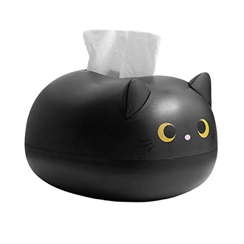 Fenhua Taschentücher Box, Cartoon Katze Tissue Box Mit Zahnstocher Box, Rechteckiger Taschentuchspender Abnehmbar, Papierhandtuch Box Cartoon Tissue Container Für Home Office Auto Tissue von Fenhua