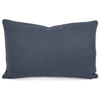 Designer Guild Aunelle in Indigo Lumbar Kissenbezug - 40 X 50 cm Solid Dunkelblau Slub Textured von FeniasHomeDecor