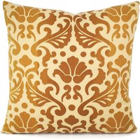 Hodsoll Mckenzie Isolde in Dark Gold Bestickter Kissenbezug - 50 X cm Damast Ombre Kissenhülle von FeniasHomeDecor