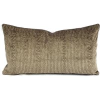 Larsen Wrangell in Taupe Lumbar Kissenbezug - Grau Und Silber Rechteck von FeniasHomeDecor