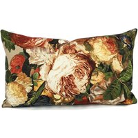 Mulberry Home Floral Pompadour in Spicelumbal Kissenbezug - 30 X 50 cm Großer Druck Florales Leinen Rechteck von FeniasHomeDecor