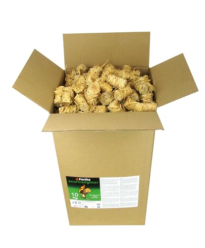 Feniks Anzünder 10kg (ca. 850-1000 STK.) Feueranzünder für Kamin, Grill und Lagerfeuer von Feniks Eco Firelighters