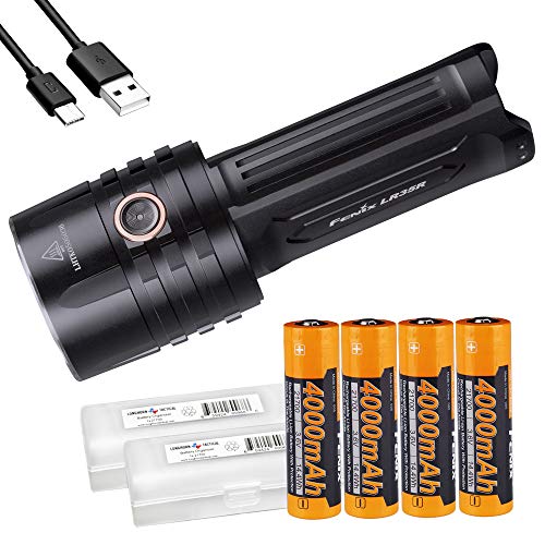 Fenix LR35R 10000 Lumen wiederaufladbare LED-Taschenlampe mit langer Leuchtkraft und super hell mit 4 Batterien und LumenTac Akkugehäuse Fenix LR35R 10000 Lumen wiederaufladbare LED-Taschenlampe mit langer Leuchtkraft und super hell mit 4 Batterien und LumenTac Akkugehäuse von Fenix