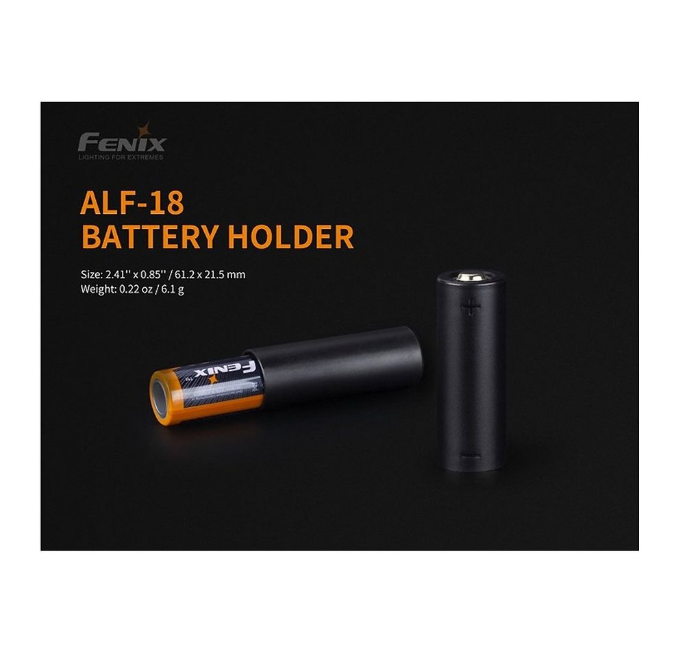 Fenix LED Taschenlampe ALF-18 Batteriehalter für 18650 von Fenix