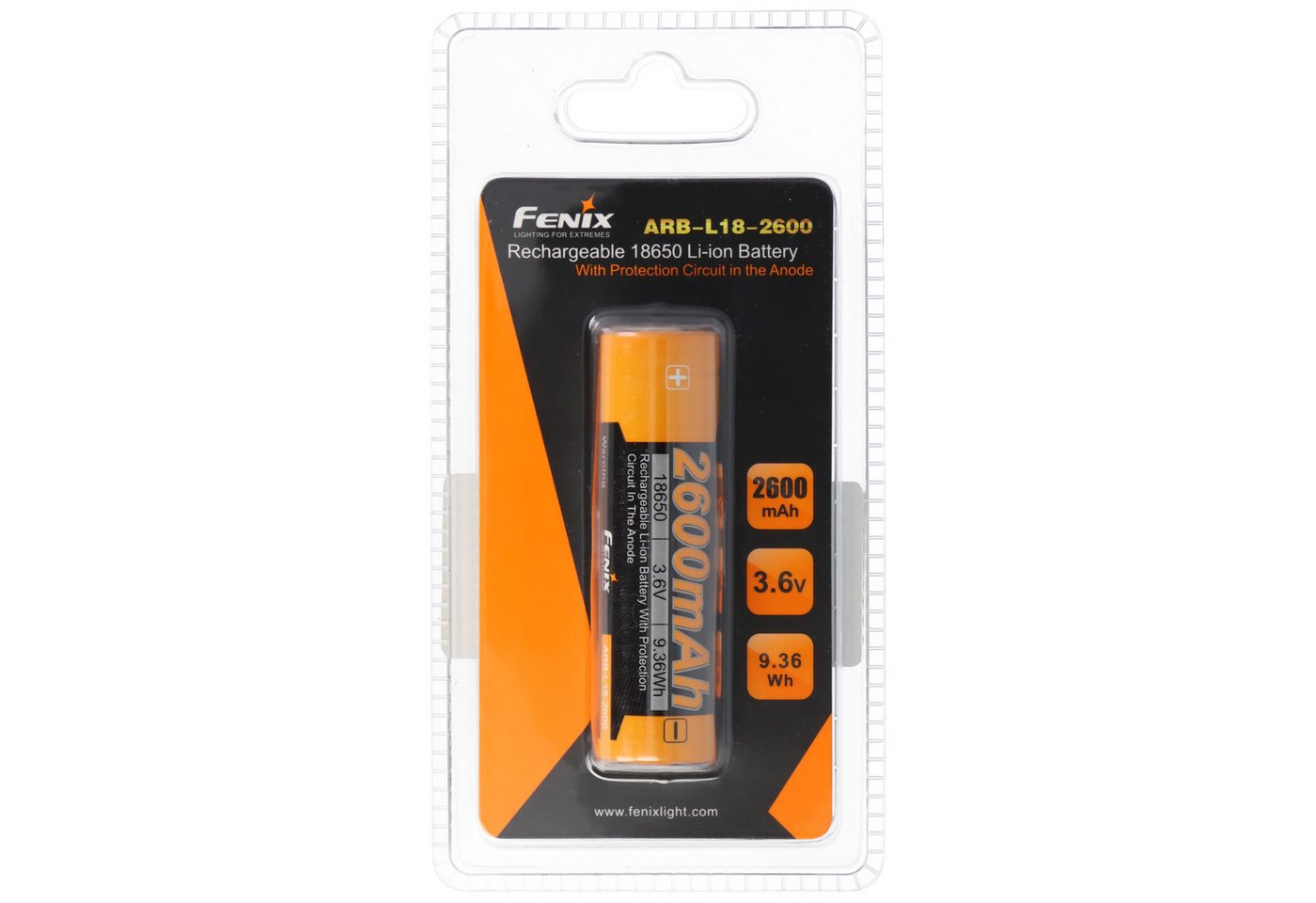 Fenix LED Taschenlampe Fenix ARB-L2 18650 Li-Ion Akku geschützt 2600mAh, neue Version 2016 von Fenix